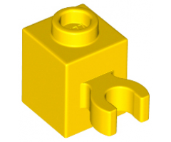 Brick, Modified 1 x 1 with Open O Clip (Vertical Grip) - Hollow Stud