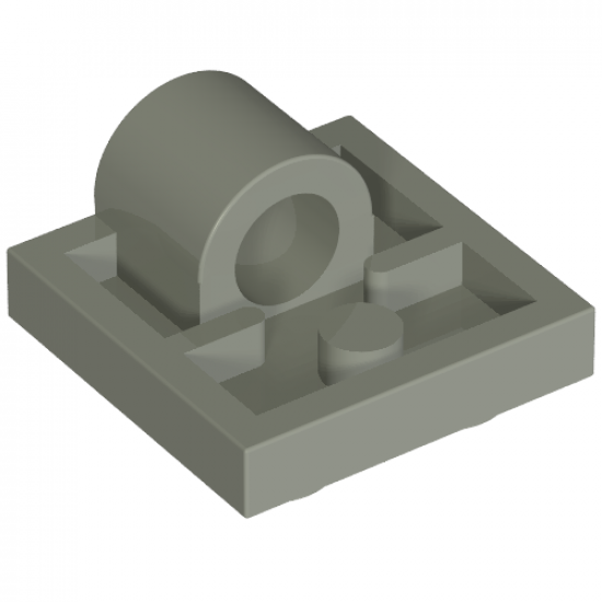 Plate, Modified 2 x 2 with Pin Hole