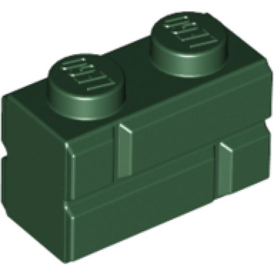 Brick, Modified 1 x 2 with Masonry Profile