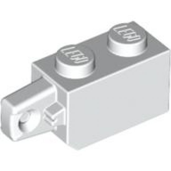 Hinge Brick 1 x 2 Locking with 1 Finger Vertical End