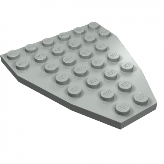 Wedge, Plate 7 x 6 without Stud Notches (Boat Bow Plate)