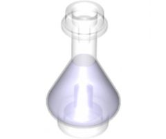 Minifigure, Utensil Bottle, Erlenmeyer Flask with Trans-Purple Fluid Pattern