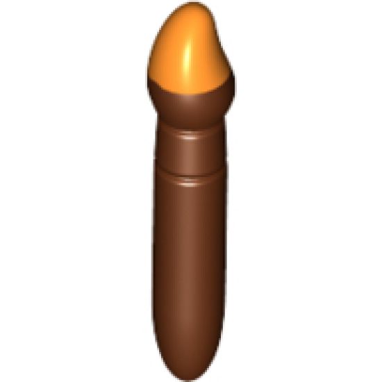 Minifigure, Utensil Paint Brush with Orange Tip Pattern
