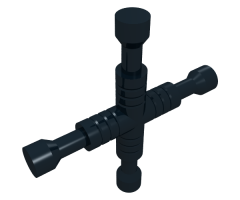 Minifigure, Utensil Tool 4-Way Lug Wrench