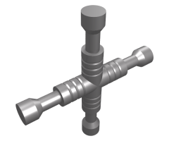 Minifigure, Utensil Tool 4-Way Lug Wrench