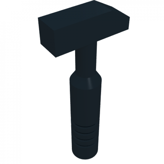Minifigure, Utensil Tool Cross Pein Hammer - 3-Rib Handle
