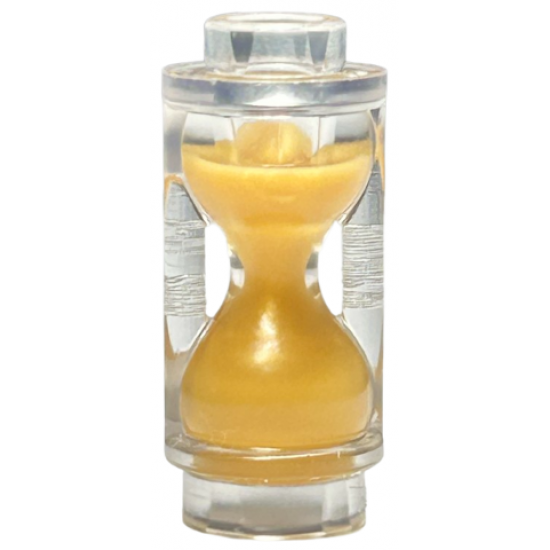 Minifigure, Utensil Hourglass with Molded Pearl Gold Sand Pattern