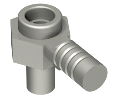 Minifigure, Weapon Bar on Front, Stud on Back