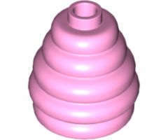 Cone 2 x 2 x 1 2/3 with Stacked Rings (Beehive / Cotton Candy)