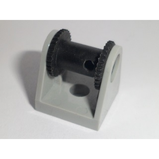 String Reel / Winch 2 x 2 Holder with Black String Reel 2 x 2 Drum (2584 / 2585)