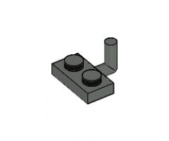 Plate, Modified 1 x 2 with Bar Arm Up (Horizontal Arm 6mm)