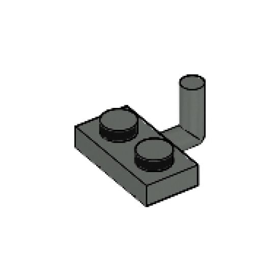 Plate, Modified 1 x 2 with Bar Arm Up (Horizontal Arm 6mm)