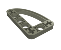 Technic, Liftarm Modified L-Shape Quarter Ellipse Thin 3 x 5