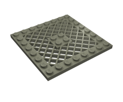 Plate, Modified 8 x 8 with Grille