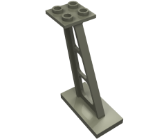 Support 2 x 4 x 5 Stanchion Inclined, 5mm Wide Posts