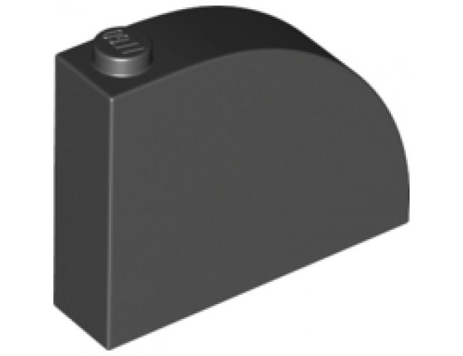 Slope, Curved 4 x 1 x 2 2/3 with Stud