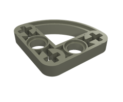 Technic, Liftarm Modified L-Shape Quarter Ellipse Thin 3 x 3