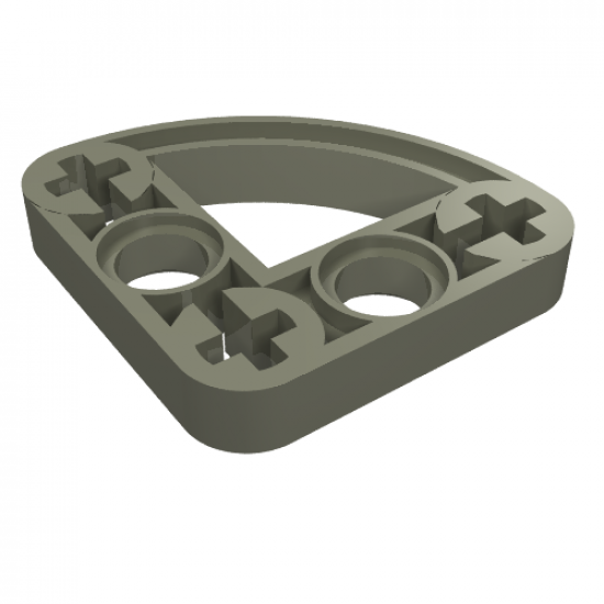 Technic, Liftarm Modified L-Shape Quarter Ellipse Thin 3 x 3