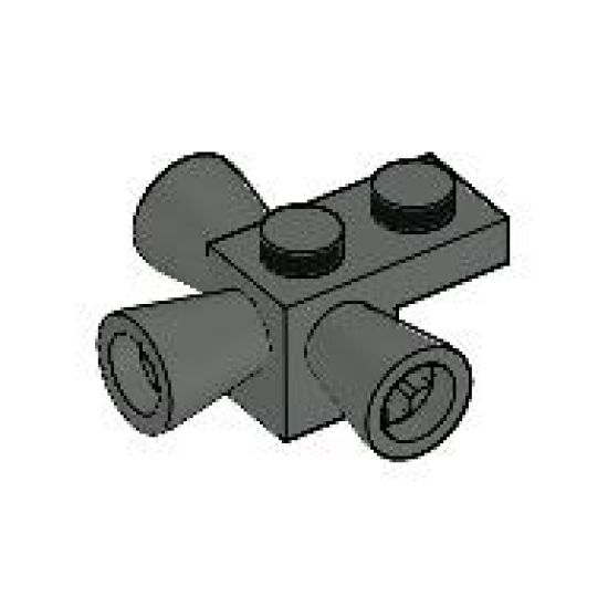 Brick, Modified 1 x 1 with 3 Loudspeakers / Space Positioning Rockets