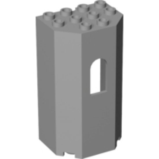 Panel 3 x 4 x 6 Turret Wall with Window