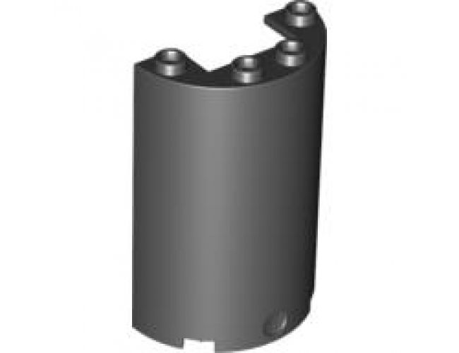 Cylinder Half 2 x 4 x 5 with 1 x 2 Cutout