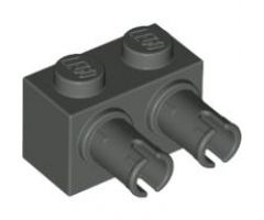 Brick, Modified 1 x 2 with Pins