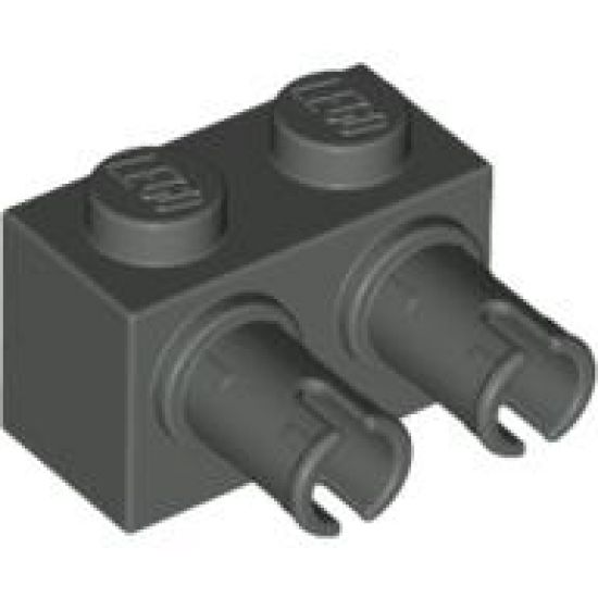 Brick, Modified 1 x 2 with Pins