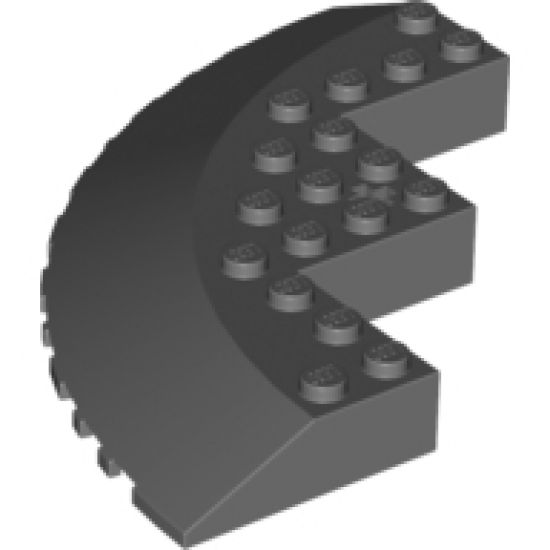 Brick, Round Corner 10 x 10 with Slope 33 Edge, Axle Hole, Facet Cutout