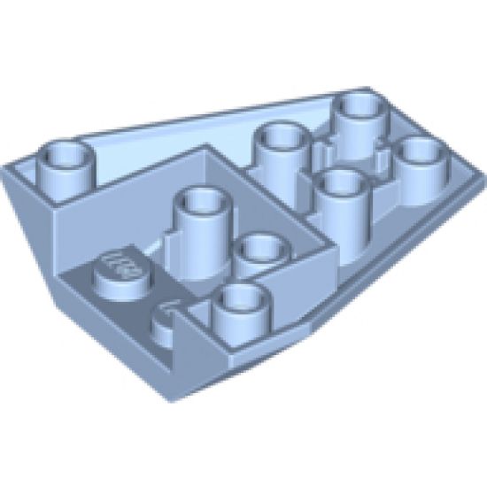 Wedge 4 x 4 Triple Inverted with Connections between 4 Studs