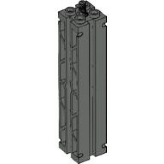 Support 2 x 2 x 8 with Grooves and Top Peg, Lattice on 2 Sides