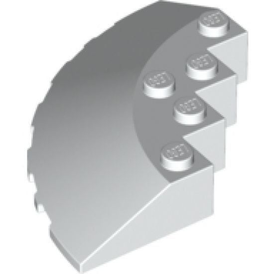 Brick, Round Corner 6 x 6 with Slope 33 Edge, Facet Cutout