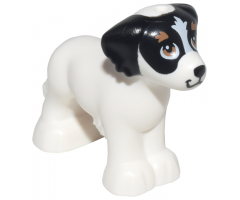 Dog, Friends, Shaggy Fur, Ears, and Tail with Black Ears and Nose, Stripe on Forehead, Medium Nougat Eyes and Eyebrows Pattern (Daisy)