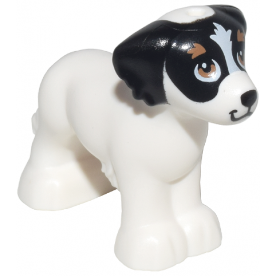 Dog, Friends, Shaggy Fur, Ears, and Tail with Black Ears and Nose, Stripe on Forehead, Medium Nougat Eyes and Eyebrows Pattern (Daisy)