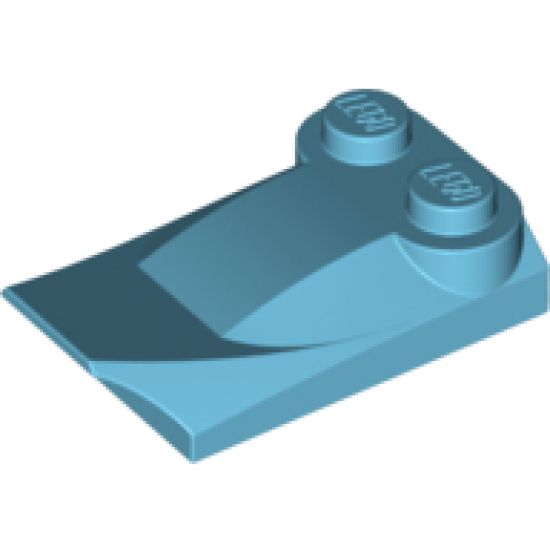Slope, Curved 3 x 2 x 2/3 with Two Studs, Wing End