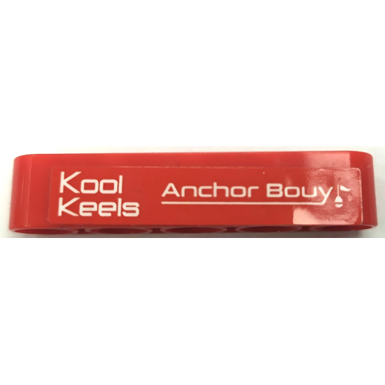 Technic, Liftarm Thick 1 x 5 with 'Kool Keels' and 'Anchor Bouy' Pattern Model Right Side (Sticker) - Set 42089