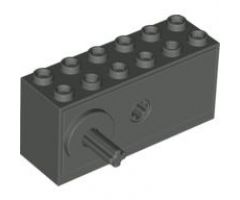 Motor, Non-Electric Windup 2 x 6 x 2 1/3 with Raised Shaft Base - Long Axle (Sports)