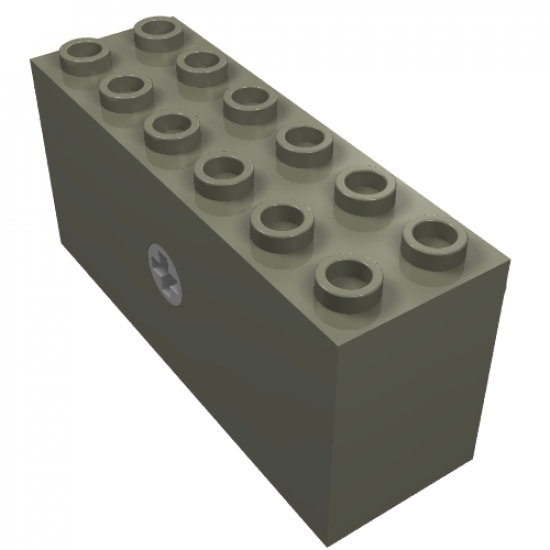 Motor, Non-Electric Windup 2 x 6 x 2 1/3 without Raised Shaft Base - Short Axle (Sports)