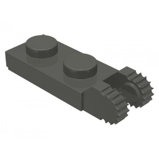 Hinge Plate 1 x 2 Locking with 2 Fingers on End (Undetermined Type)