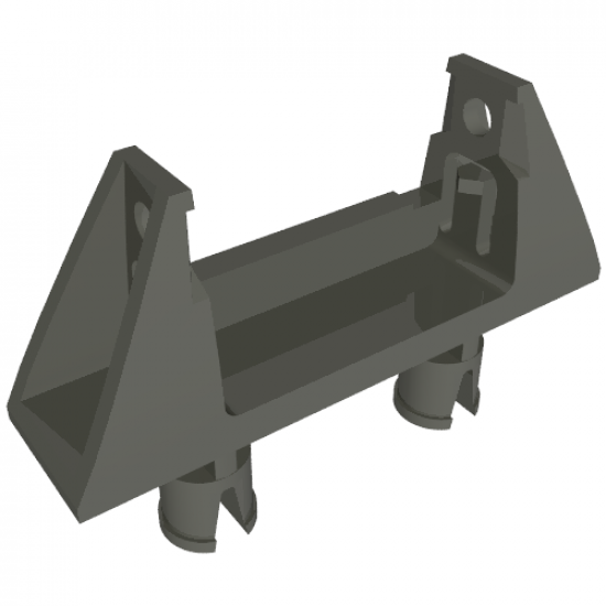 String Reel / Winch 1 x 4 x 2 Holder with 2 Technic Pins