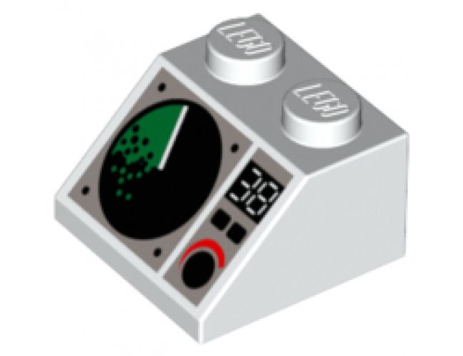 Slope 45 2 x 2 with Radar Screen, Digital Numbers, Buttons and Dial Pattern