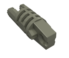 Hinge Cylinder 1 x 3 Locking with 1 Finger and 2 Fingers on Ends, 9 Teeth, without Hole