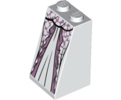 Slope 75 2 x 2 x 3 - Solid Studs with Metallic Pink Dress and White Spots Pattern