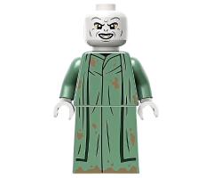 Lord Voldemort - Sand Green Robe, Printed Skirt