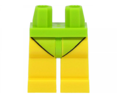 Hips and Yellow Legs with Lime Short Swimsuit Pattern