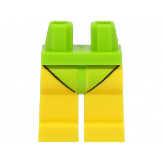 Hips and Yellow Legs with Lime Short Swimsuit Pattern
