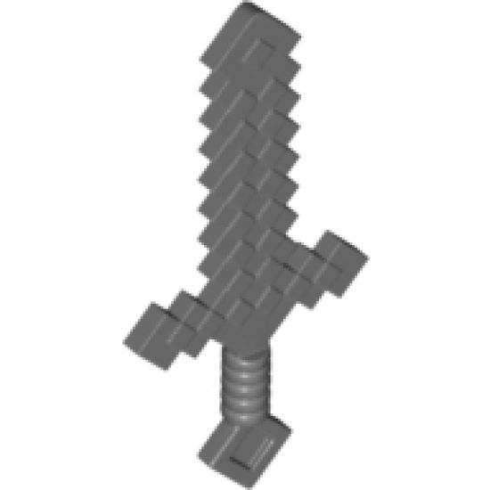 Minifigure, Weapon Sword Pixelated (Minecraft)