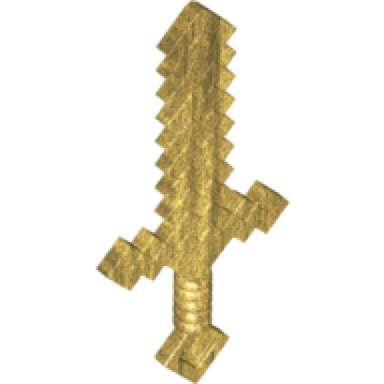 Minifigure, Weapon Sword Pixelated (Minecraft)