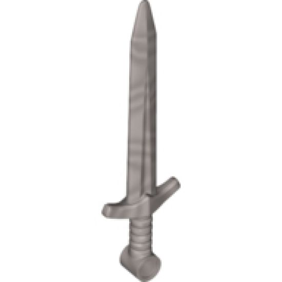 Minifigure, Weapon Sword, Greatsword Pointed with Upturned Crossguard