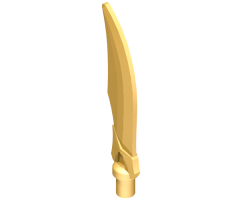 Minifigure, Weapon Sword Curved Blade with Bar