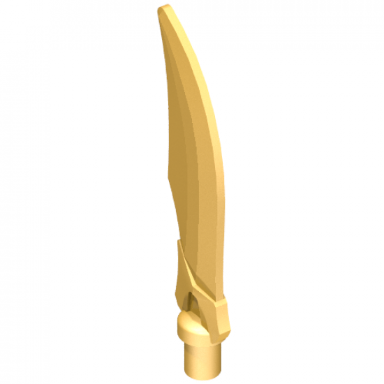 Minifigure, Weapon Sword Curved Blade with Bar